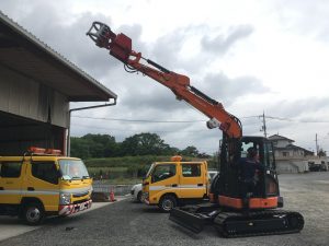 納入実績紹介 ZX55UR-5Bモノブーム仕様 日立・新車・富士岡山