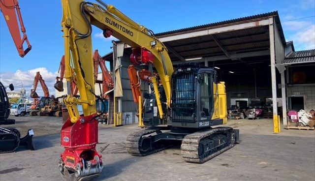 E1-721 SH135X-7 #5420 グラップルバケット(ザウルス)&ウインチ